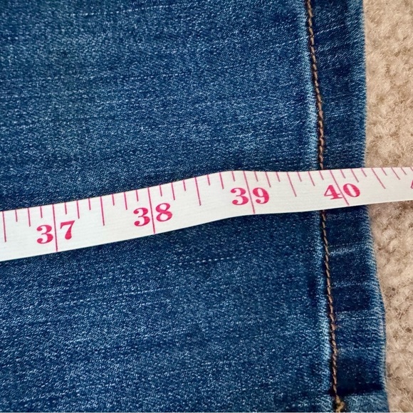 Kut from the Kloth Women’s Dark Blue Mid  Rise Straight Jeans Size 14 - Picture 12 of 13